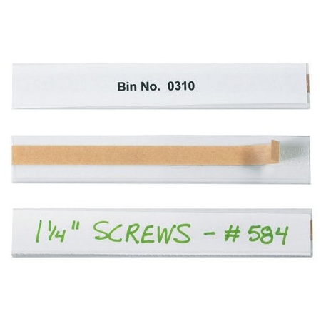 Bsc Preferred 6 x 1 5/16'' Wire-Rac Snap-On Label Holders, 50PK BUY00026430